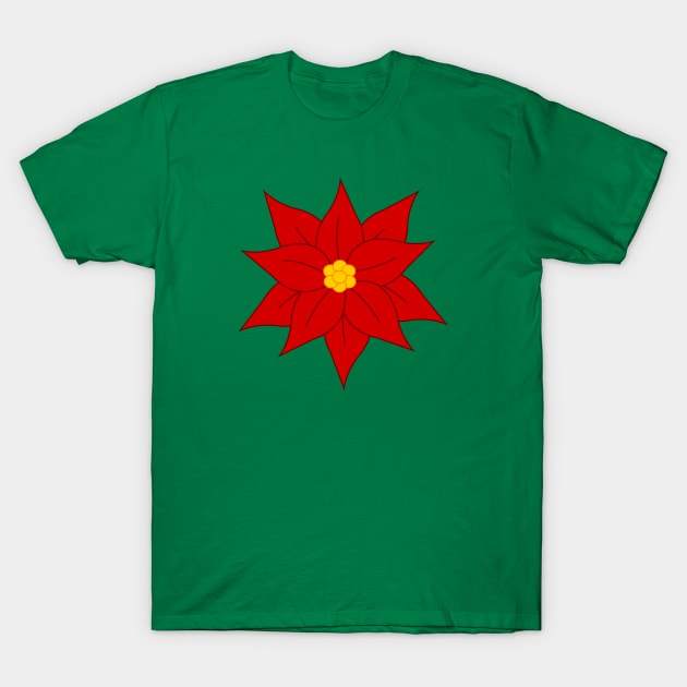 Poinsettia T-Shirt by traditionation